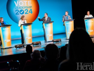 Alberta NDP leadership  candidates debate in city