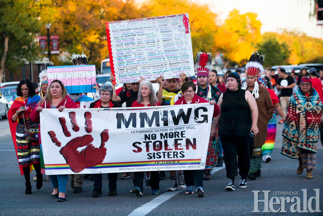 No More Missing and Murdered Indigenous Women - Bright Yellow Leggings