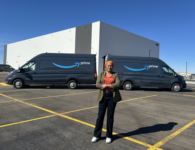 RHAY Logistics delivering  Amazon packages out of new distribution hub