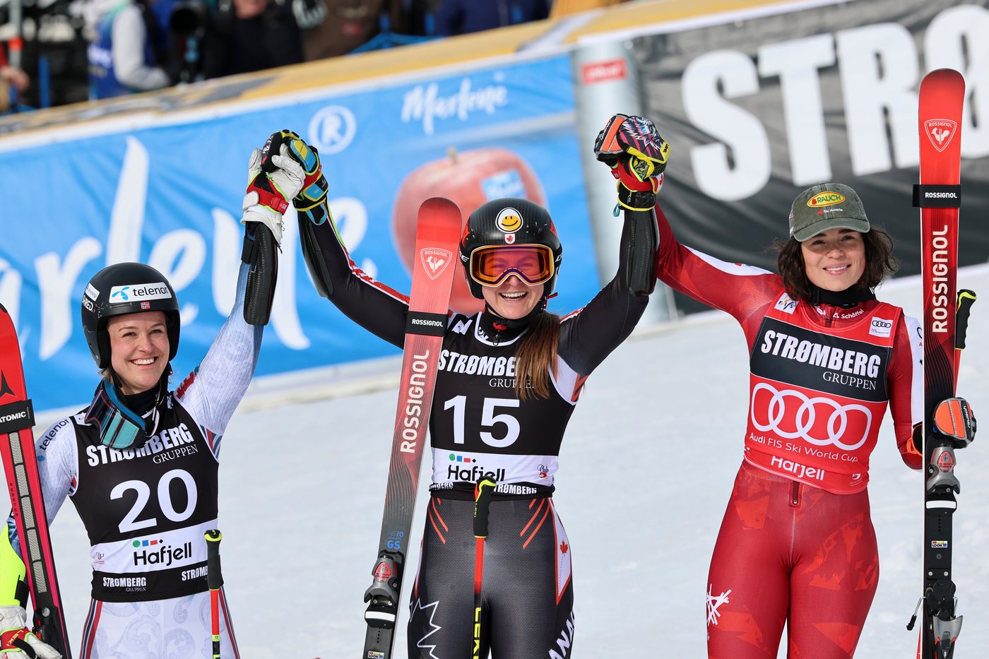 Canada’s Valérie Grenier shakes off nerves to win giant slalom at World Cup Finals